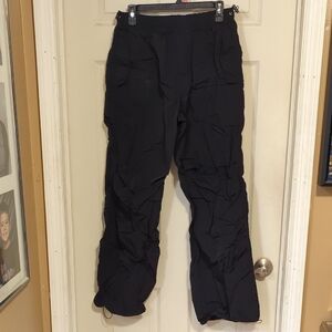 Women's Black C Nylon Pants Size Large